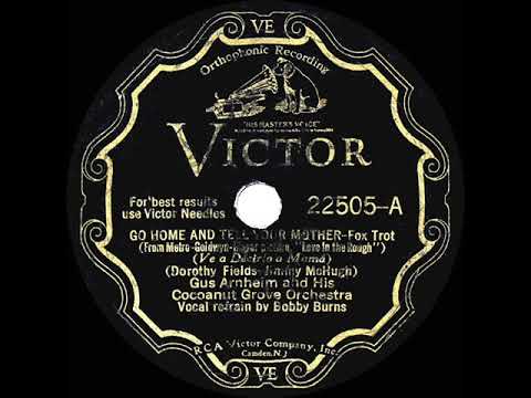 1930 HITS ARCHIVE: Go Home And Tell Your Mother - Gus Arnheim (Bobby Burns, vocal)