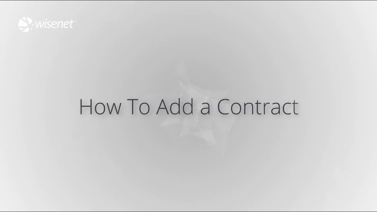 How To Add a Contract