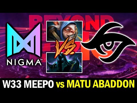 Last Pick Meepo vs Abaddon Carry — NIGMA vs SECRET
