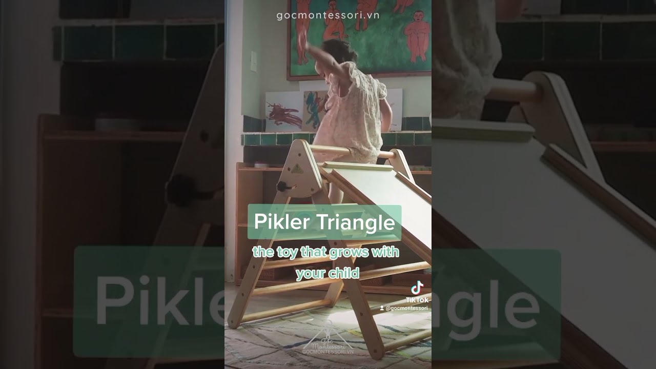 Pikler Triangle - an open-ended tool that grows with your child from infant to toddler
