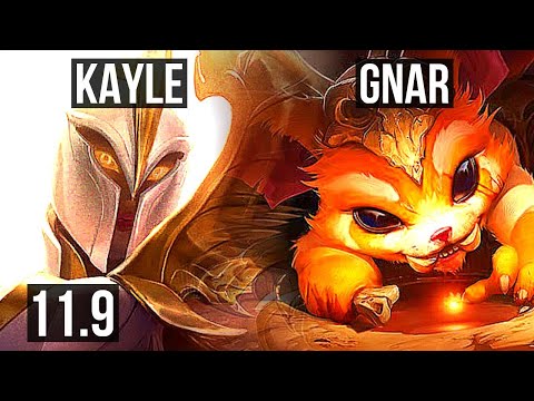 KAYLE vs GNAR (TOP) | 7/1/9, 600+ games | KR Diamond | v11.9