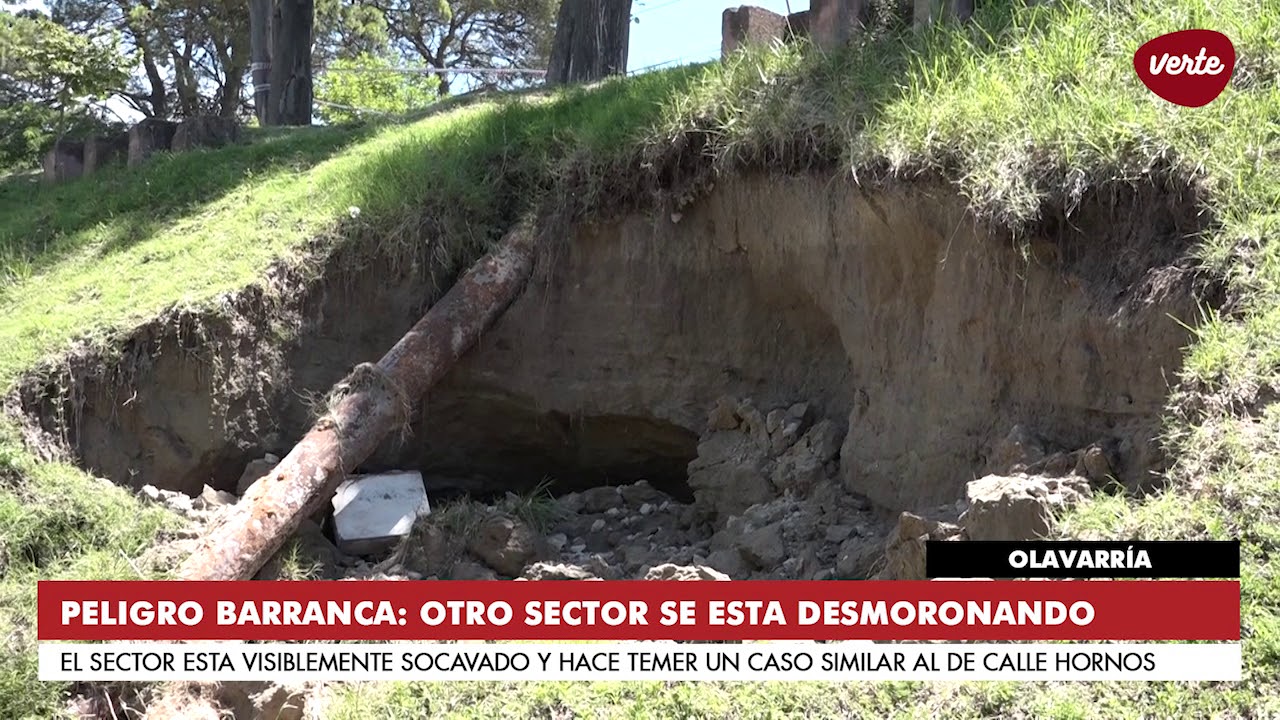 Peligro barranca: otro sector se est desmoronando