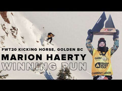 FWT20 Kicking Horse Golden BC | Marion Haerty Snowboard Women Winning Run