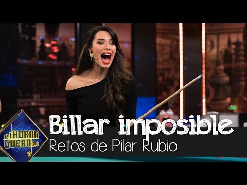 Pilar Rubio vuelve a sorprender con un reto de billar imposible - El Hormiguero 3.0