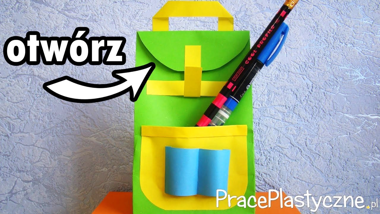 Papierowa torebka - plecak 