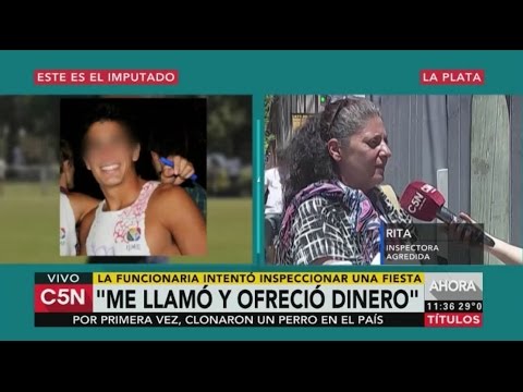 C5N - Sociedad: Un rugbier golpeó a una inspectora en La Plata