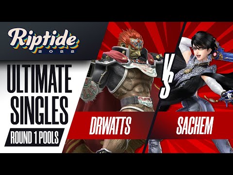 DrWatts vs Sachem - Ultimate Singles R1 Pools - Riptide 2022 | Ganondorf vs Bayonetta