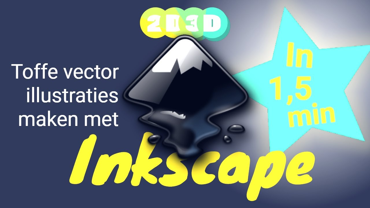 Inkscape in 1,5 min - Ontwerp je logo en vette vector kunstwerken