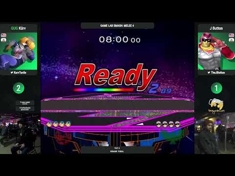 Game Lab Smash MELEE #4 Kurv (Fox/Shiek/Ness) VS J Button (Captain Falcon)