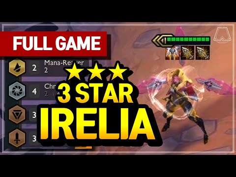 3 Star Irelia Carry! (Chrono Blademaster) - Teamfight Tactics Full Game | TFT Galaxies | Diamond
