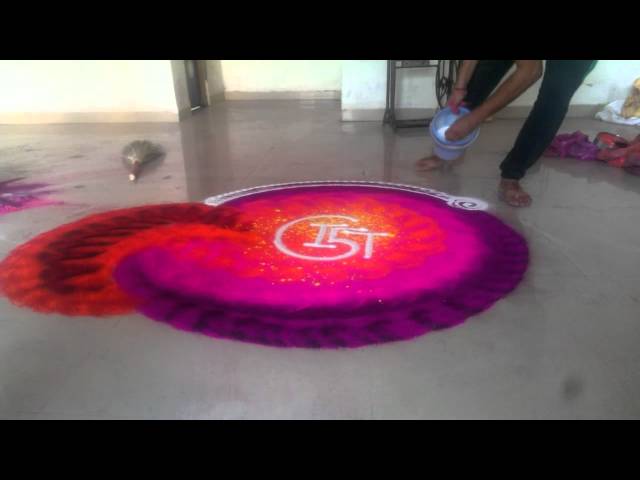 India's fastest rangoli design by Rahul Swami