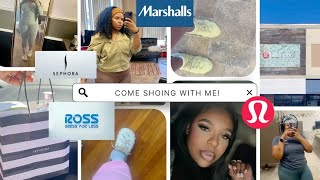 COME SHOPPING WITH ME! LULULEMON TRY-ON  + MARSHALL'S, SEPHORA & MORE!