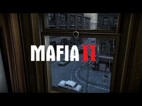 1950s. You sit by a rainy window, listening to jazz playing from another room. (Mafia 2 Ambience)