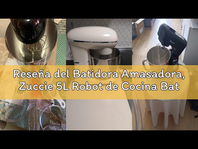 Vídeo relacionado con Kitchen in the box Batidora Amasadora, Amasadora de Pan con 2 Boles de 4,5 L + 5 L, 10 Velocidades Robot de Cocina con Batidor, Gancho Amasador, Batidora Mezcladora, 1300 W (Negro)