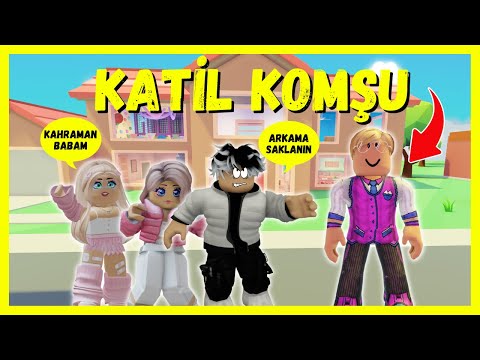BABAM BİZİ KATİL KOMŞUDAN KORUYOR👹ROBLOX NEXT DOOR