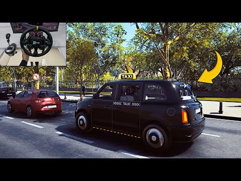 Taxi Life - Relaxing Taxi Driving Through the City Streets | Steering Wheel Gameplay