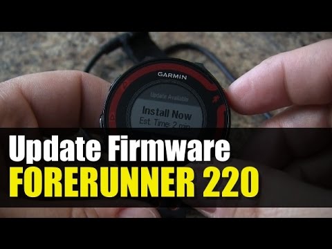 Garmin Forerunner 220 - How To Update Firmware