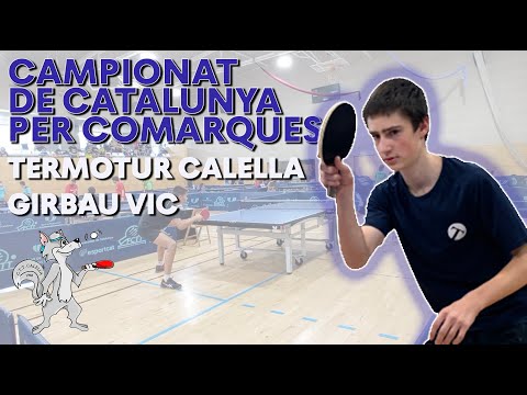 Termotur Calella - Girbau Vic (1 de 4) Campionat de Catalunya per comarques | Tenis de Mesa