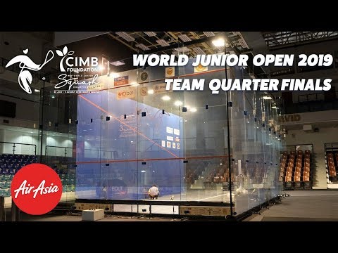 WSF World Junior Championships  2019 - Malaysia v Switzerland -  Teams Quarter Final Replay