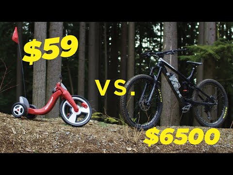 $59 Walmart Bike vs. $6500 Mountain Bike