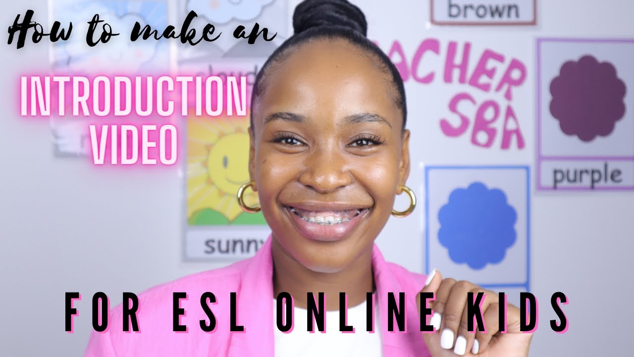 Sample Self-Introduction Video for teaching ESL Kids+Tips|Online Teaching #roadto8k #onlineteaching