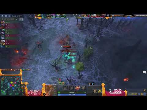 Jerax epic ice shards saves his teammate