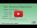 Windows Rolled Down The 126ers Rock Calm YouTube Audio Library BGM