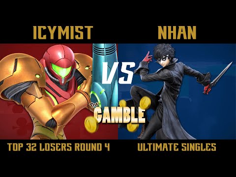 The Gamble Top 32 Losers Round 4 - IcyMist (Samus) vs. Nhan (Joker) - SSBU