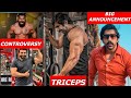 Rajveer Sishodiya vs Amit Panghal controversy | Triceps ka workout | Big Announcement