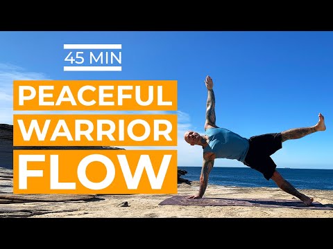 Yoga Intermediate 45min "Follow Along" : Peaceful Warrior Flow