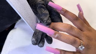 Acrylic Nails Tutorial | How to do a full set of nails | nails for beginners