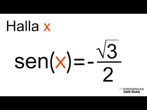 ECUACIÓN TRIGONOMÉTRICA senx= -√3/2