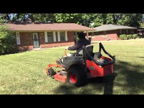 BadBoy Mower 54 Inch Cutting Lawn Twice In 6 Minutes