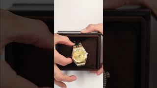 ساعة دهنــج – Land Date | موديل 57 (ذهبي × ميناء ذهبي)