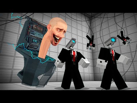 GLITCH SKIBIDI TOILET vs CAMERAMAN & SPEAKERMAN in Minecraft -  Gameplay - Animation