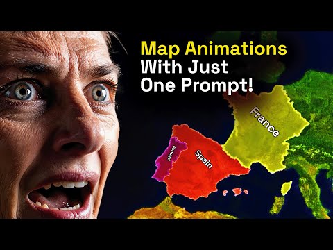 Spain, France & Portugal Map Animation | Country Highlights