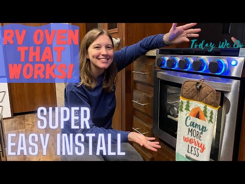 RecPro Greystone Oven/Range install - Replacing the Atwood Oven in our 5th wheel - Easy Installation