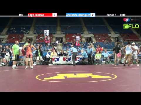 Cadet 195 - Sage Eckman (Kansas) vs. Adalberto Rodriguez (North Dakota)