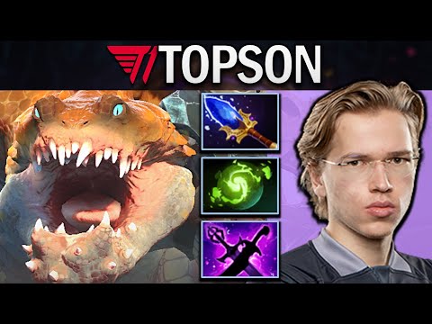 Primal Beast Dota 2 Gameplay T1.Topson with Aghanims - Refresher