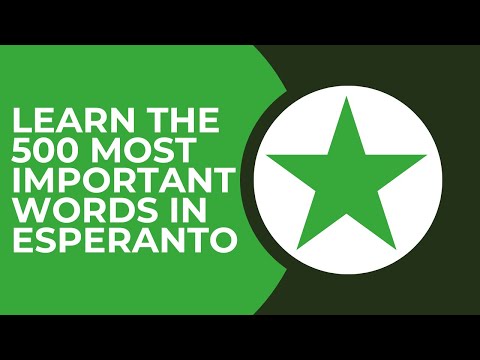 How to Quickly Learn the 500 Most Important Words in Esperanto