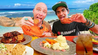 RUM Soaked BAJAN FOOD in Holetown, Barbados! Everything BETTER with Rum SHOP TOUR!