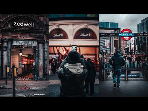 A GRIM GREY Day in LONDON Street Photography POV 4K