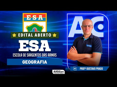 , title : 'Concurso ESA 2024 - Aula de Geografia - AlfaCon'