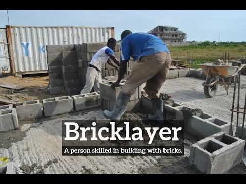 How Does Bricklayer Look? | How to Say Bricklayer in English? | What is Bricklayer?