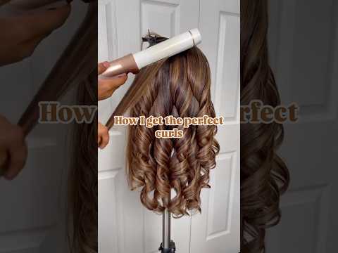 Curling Iron Twist & Pull Technique w/T3 SinglePass Curl Curling Iron | Ready To Ship Wigs #shorts