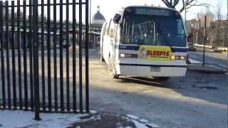 preview picture of video 'MTA NYCT Bus: 1998 Nova-RTS B39 Bus #9384 at Williamsburg Plaza (Weekend)'