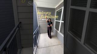 Set up furniture with NO SCREWS! #balconytour #apartmentstyle