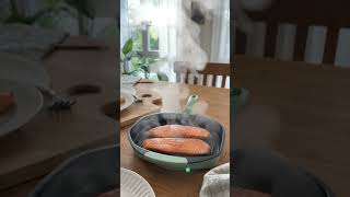 【電子レンジ調理器 口コミ】これ、レンジで焼いた鮭です｜グリルを洗いたくない人へ #グルメ #pr動画 #飯テロ
