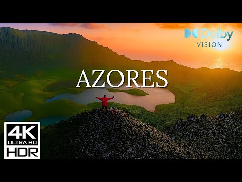 Azores Islands 4K HDR Drone Journey | Volcanic Lakes & Lush Cliffs