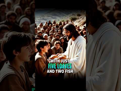 Feeding the 5,000 🧐! #Jesus #Miracle #BibleStories #Faith #LightOfChrist